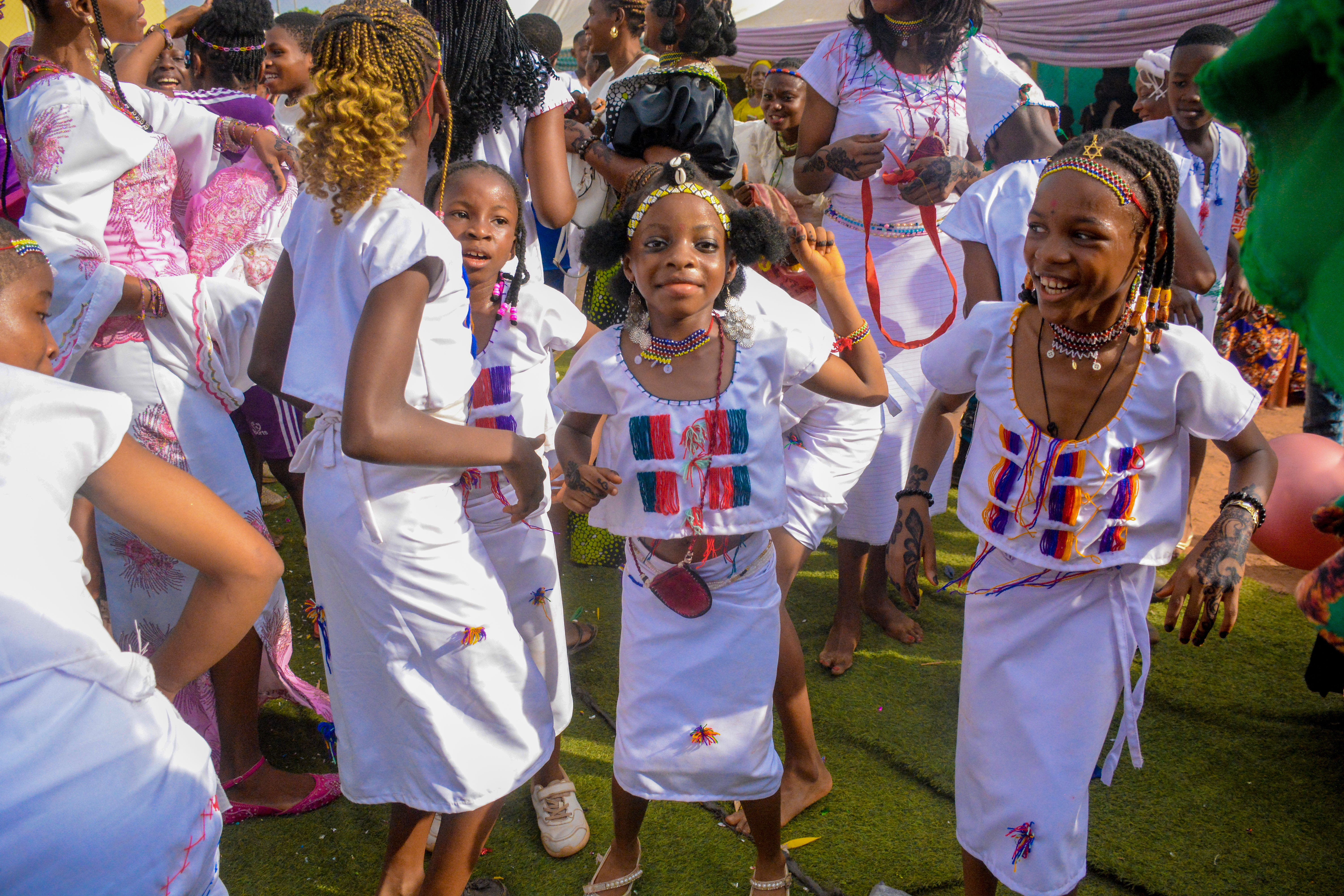Students at school event